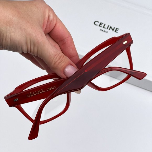 Celine CL40058I 066 Eyeglasses Red Butterfly Women CL 40058I - Picture 3 of 13